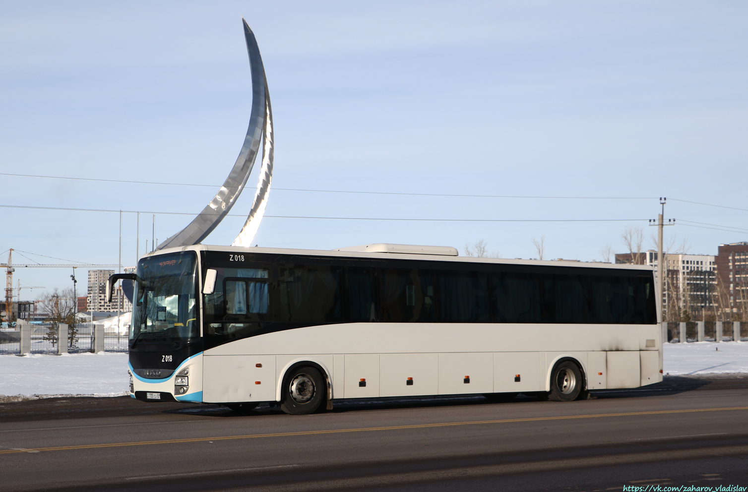 Астана, IVECO Crossway LINE 13M (СарыаркаАвтоПром) № Z018