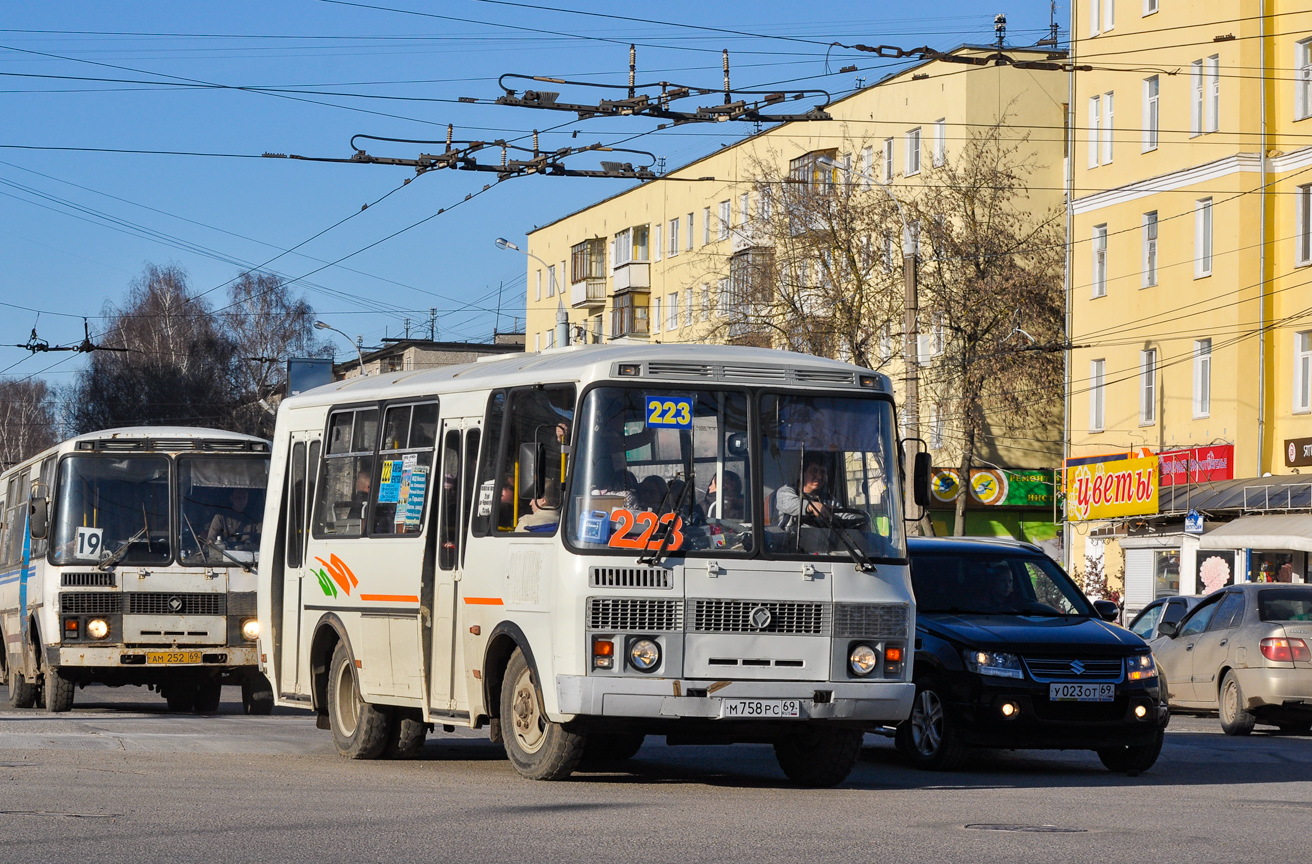 Тверская область, ПАЗ-32054 № М 758 РС 69