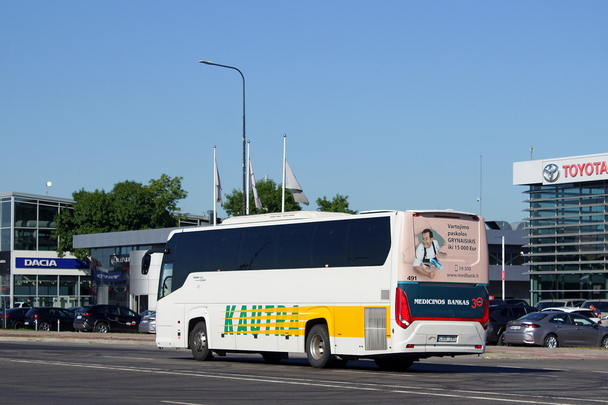 Литва, Scania Touring HD 12.0 № 491 Литва, Scania Touring HD 12.0 № 491