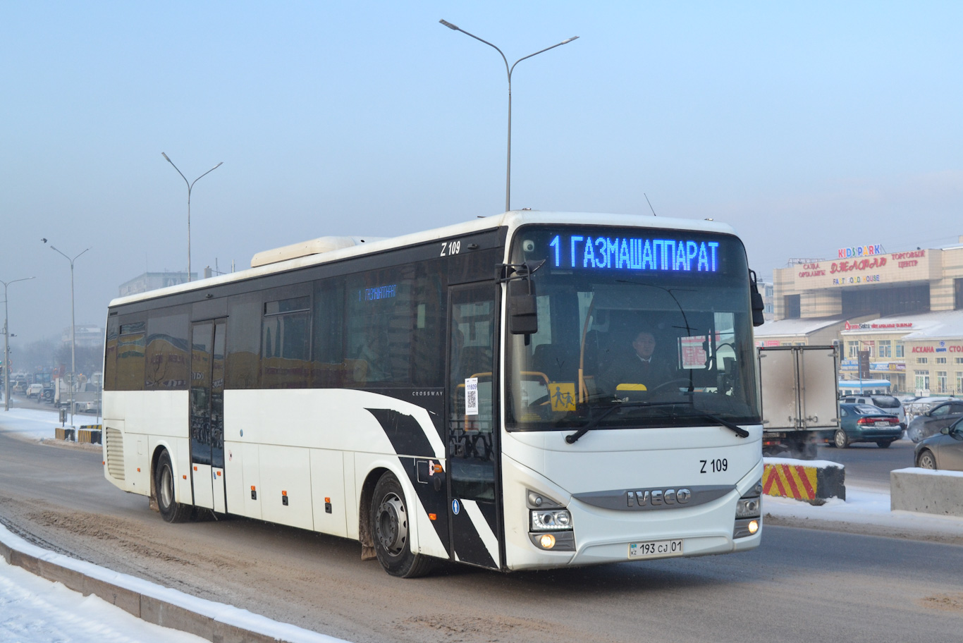 Астана, IVECO Crossway LINE 13M (СарыаркаАвтоПром) № Z109
