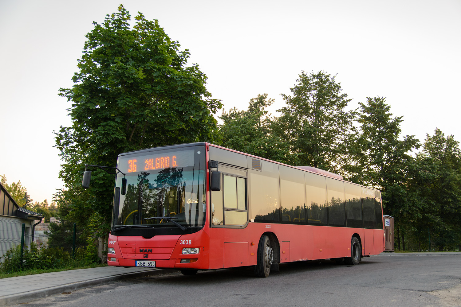 Lietuva, MAN A21 Lion's City NL273 № 3038