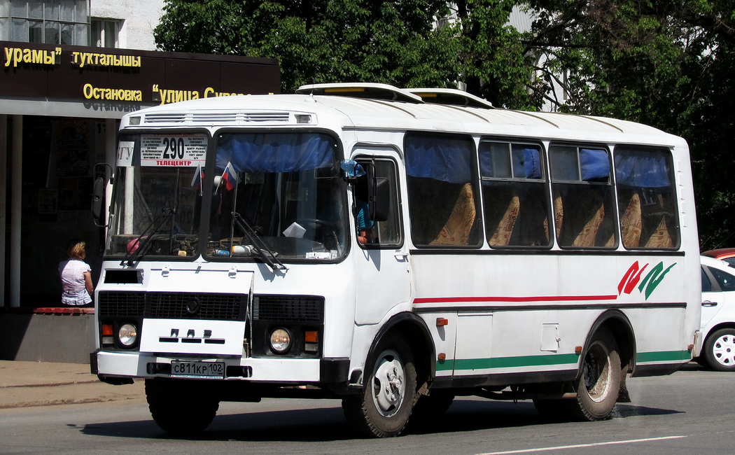 Башкортостан, ПАЗ-32053 № С 811 КР 102