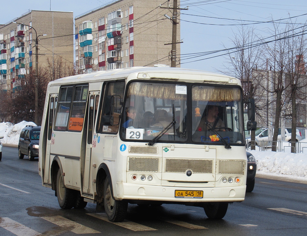 Удмуртия, ПАЗ-320540-02 № ОА 545 18