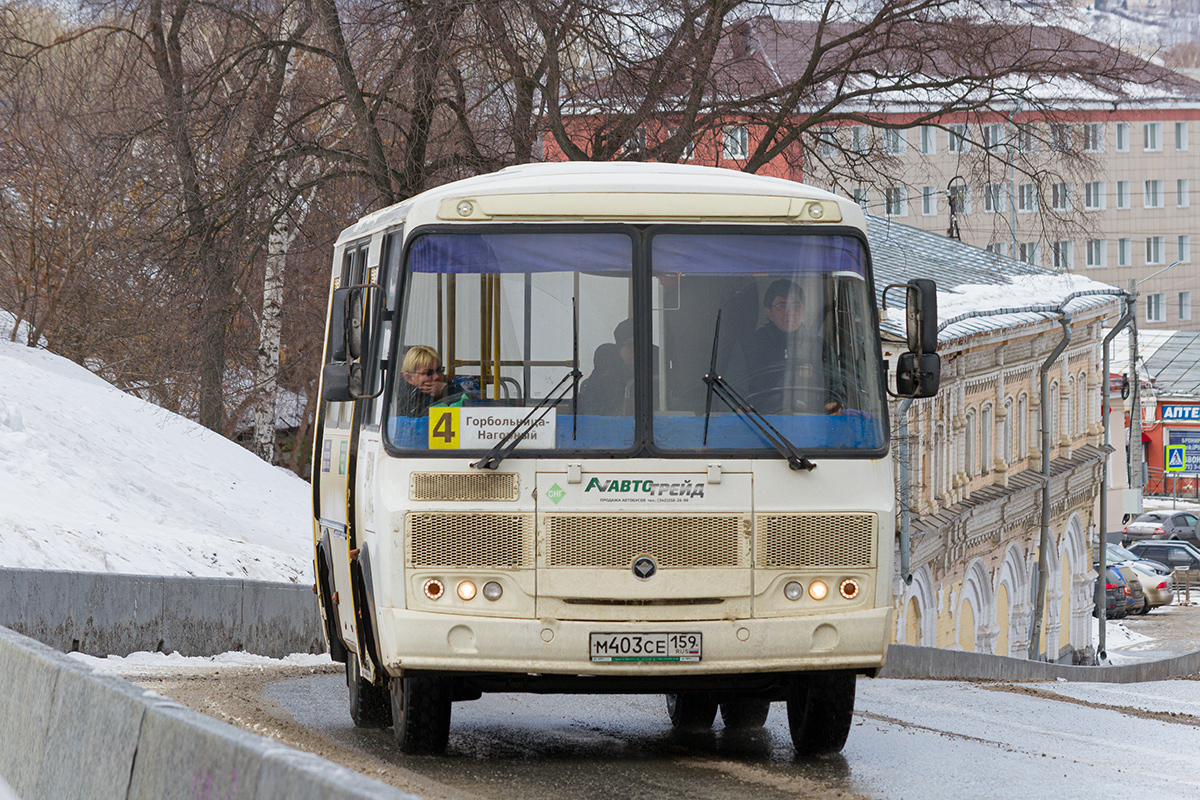 Пермский край, ПАЗ-32054 № М 403 СЕ 159