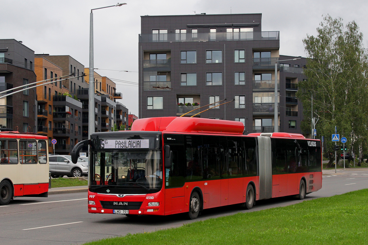 Litvánia, MAN A23 Lion's City G NG313 CNG sz.: 4580