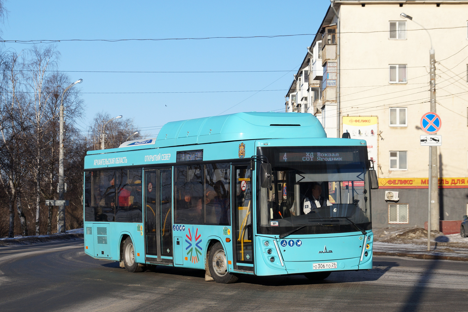 Архангельская область, МАЗ-206.948 № О 306 ТО 29