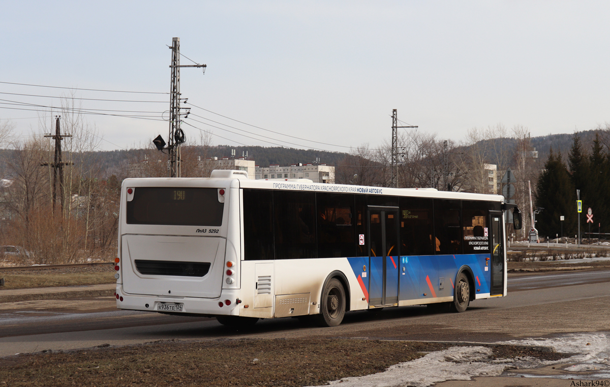 Красноярский край, ЛиАЗ-5292.65-03 № А 936 ТЕ 124 Красноярский край, ЛиАЗ-5292.65-03 № А 936 ТЕ 124