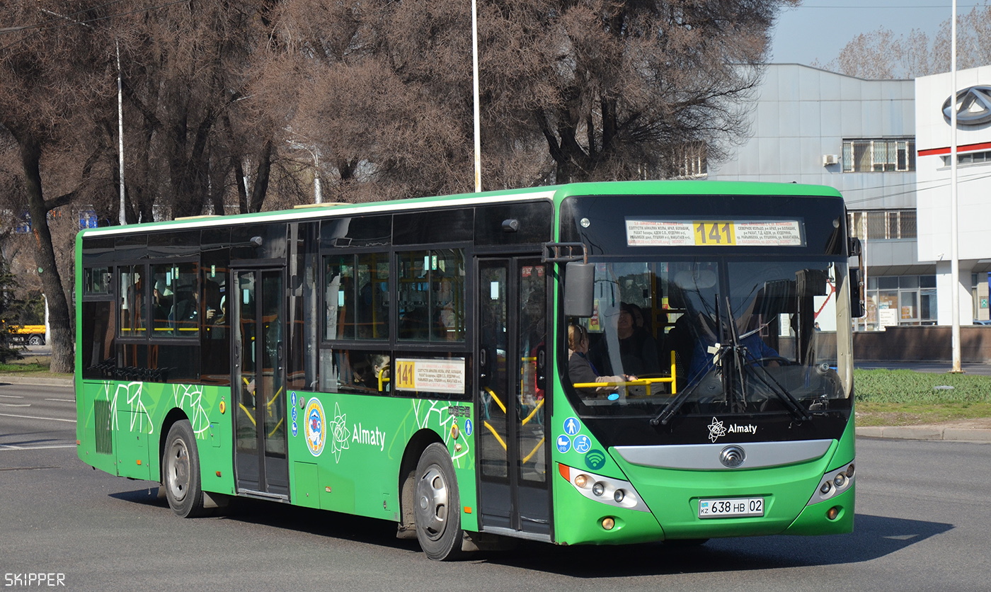 Алматы, Yutong ZK6118HGA № 638 HB 02