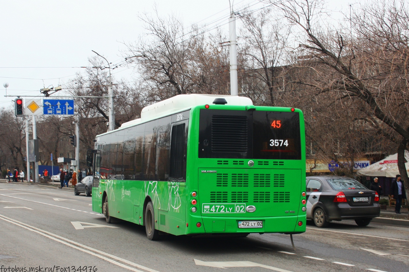 Алматы, Golden Dragon XML6125CN (Hyundai Trans Auto) № 3574