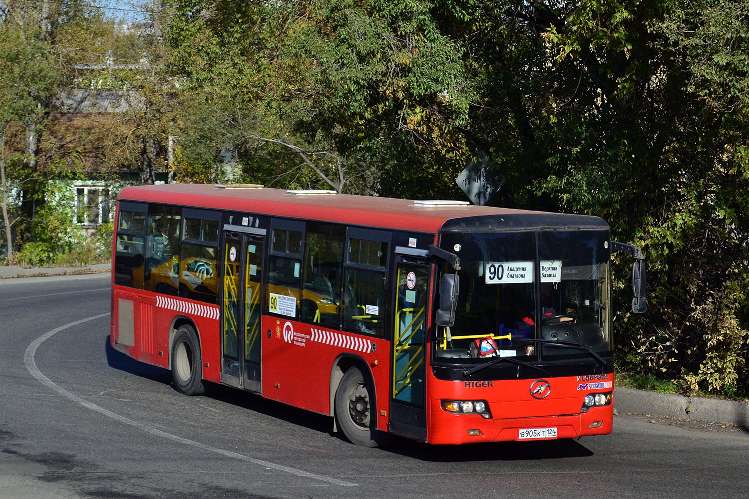 Красноярский край, Higer KLQ6108GQ № В 905 КТ 124