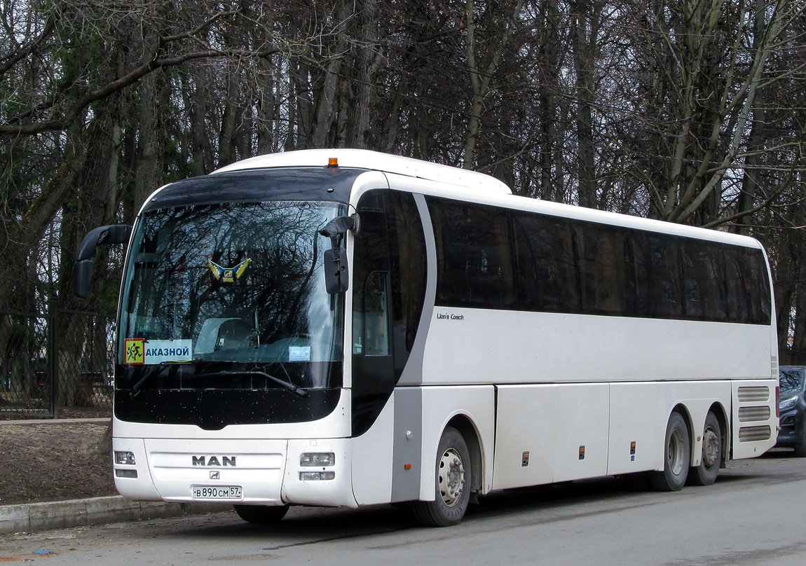 Орловская область, MAN R08 Lion's Coach L RHC444 L № В 890 СМ 57
