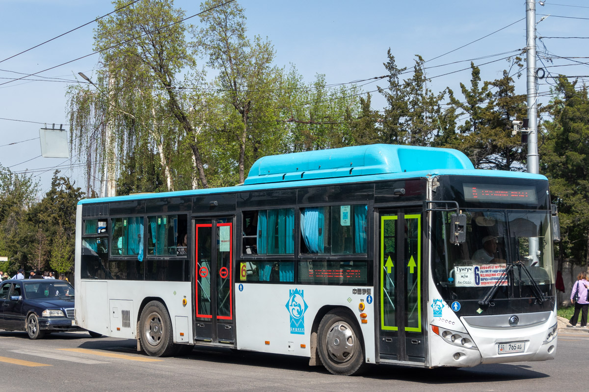 Кыргызстан, Yutong ZK6108HGH № 01 765 AG