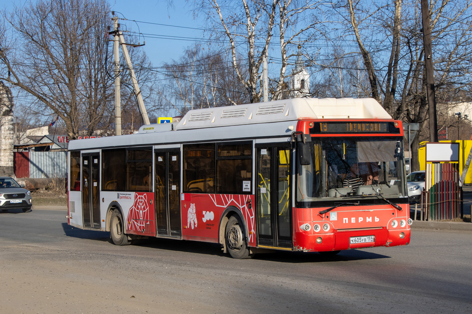 Perm region, LiAZ-5292.71 Nr. К 605 УВ 159