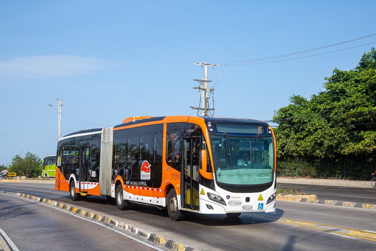 Kolumbien, Busscar Urbanuss Pluss S5 BRT Nr. TC11033