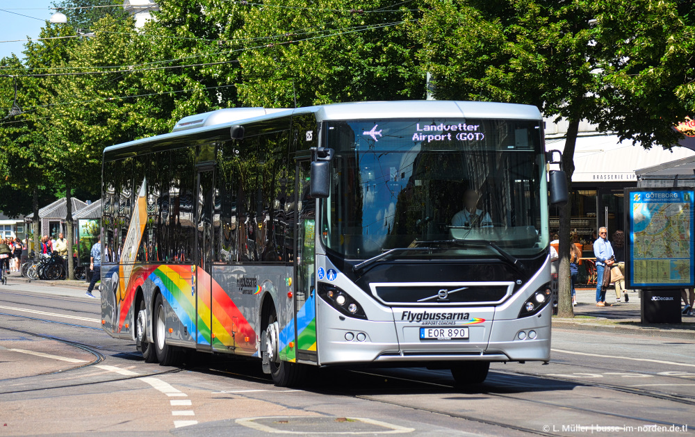 Швеция, Volvo 8900BLE № 1525