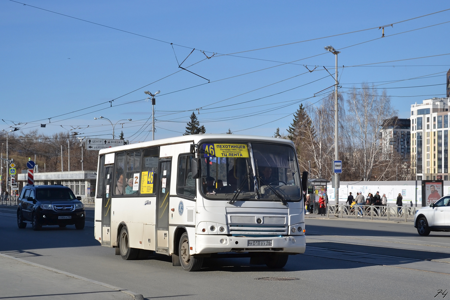 Sverdlovsk region, PAZ-320402-05 č. У 018 ВХ 96