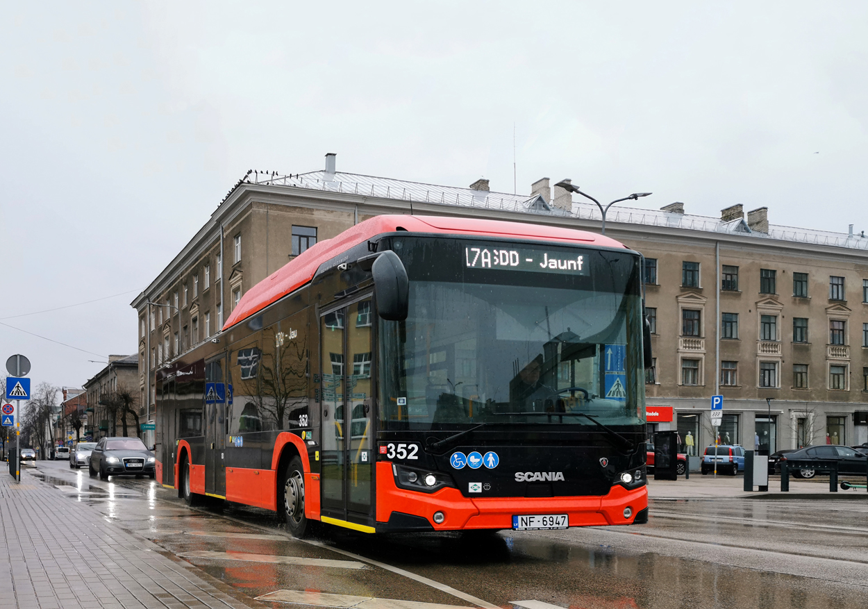 Латвия, Scania Citywide LF II 12.1 № 352 — Фото — Автобусный транспорт