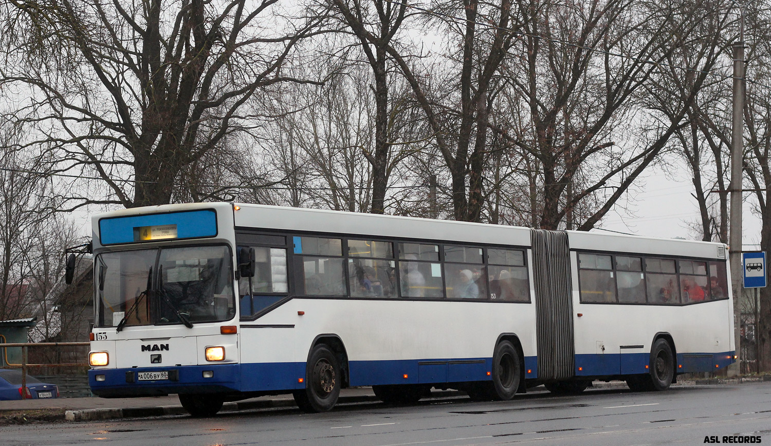 Псковская область, MAN A61 SG312 № 153 — Фото — Автобусный транспорт