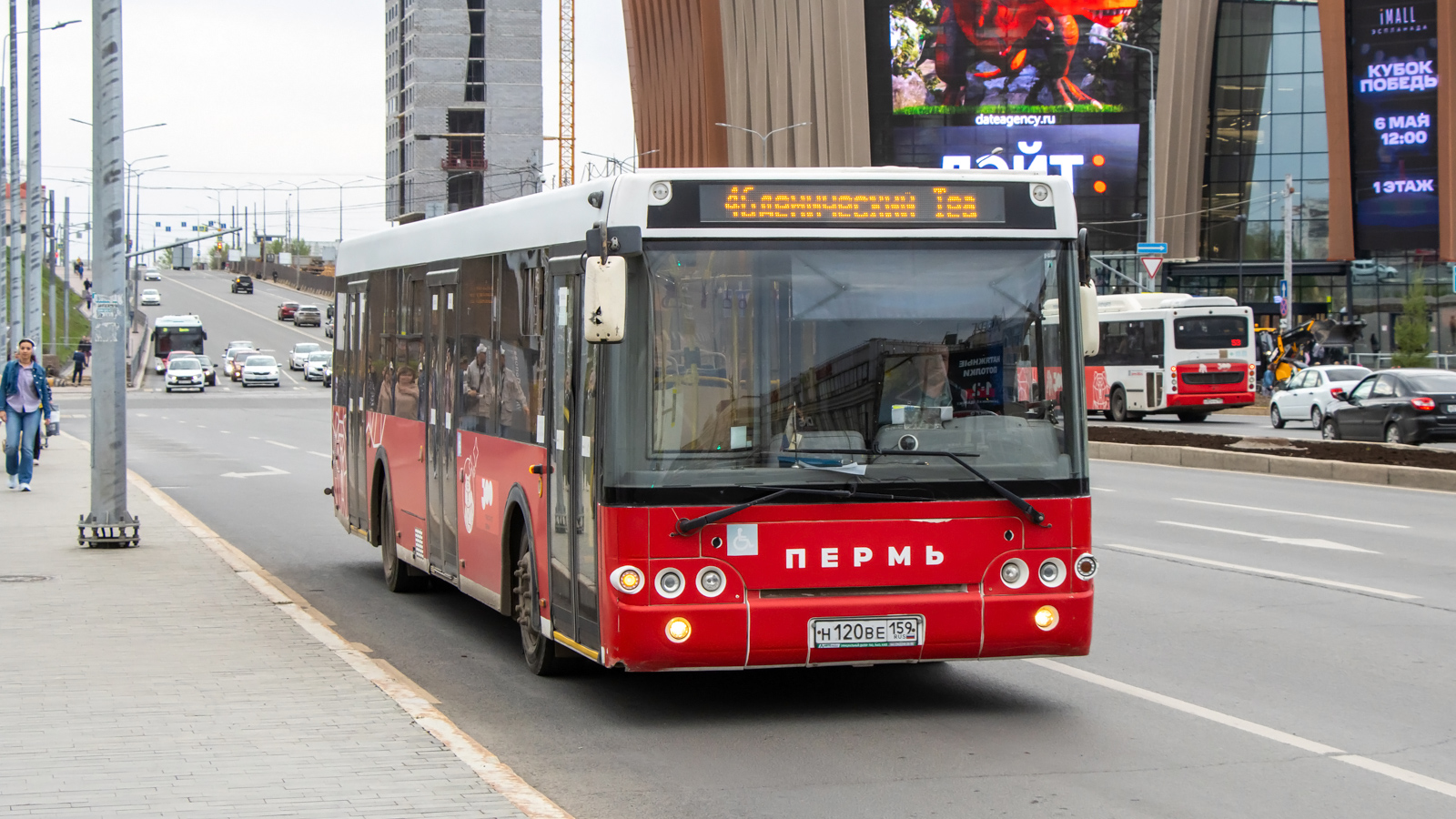 Perm region, LiAZ-5292.65 Nr. Н 120 ВЕ 159