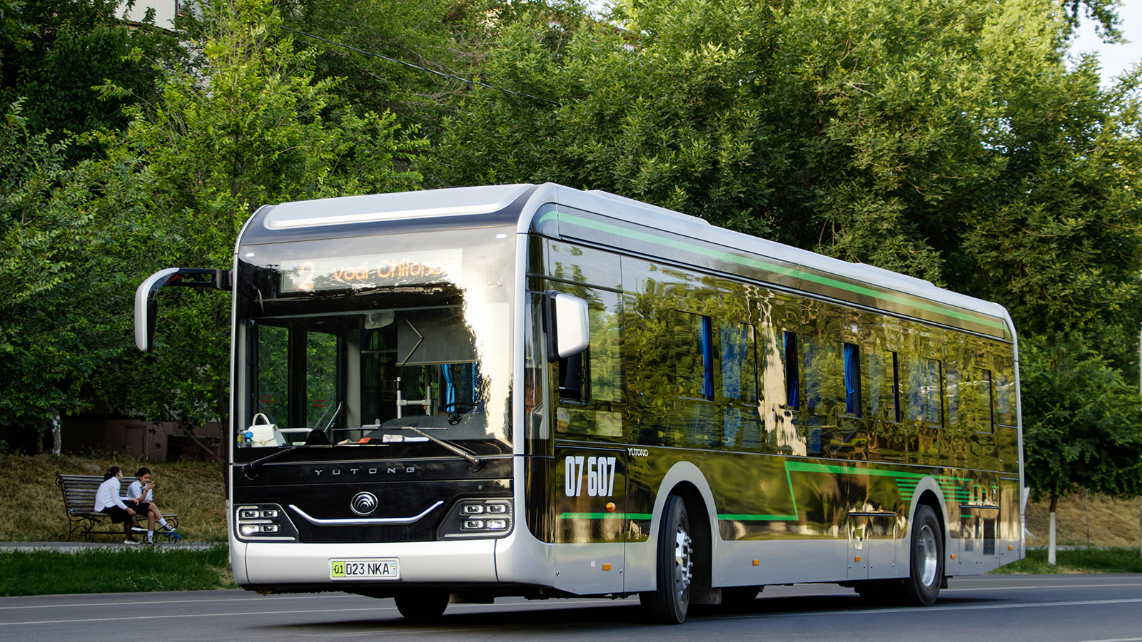 Uzbekistāna, Yutong ZK6126BEVG № 07607