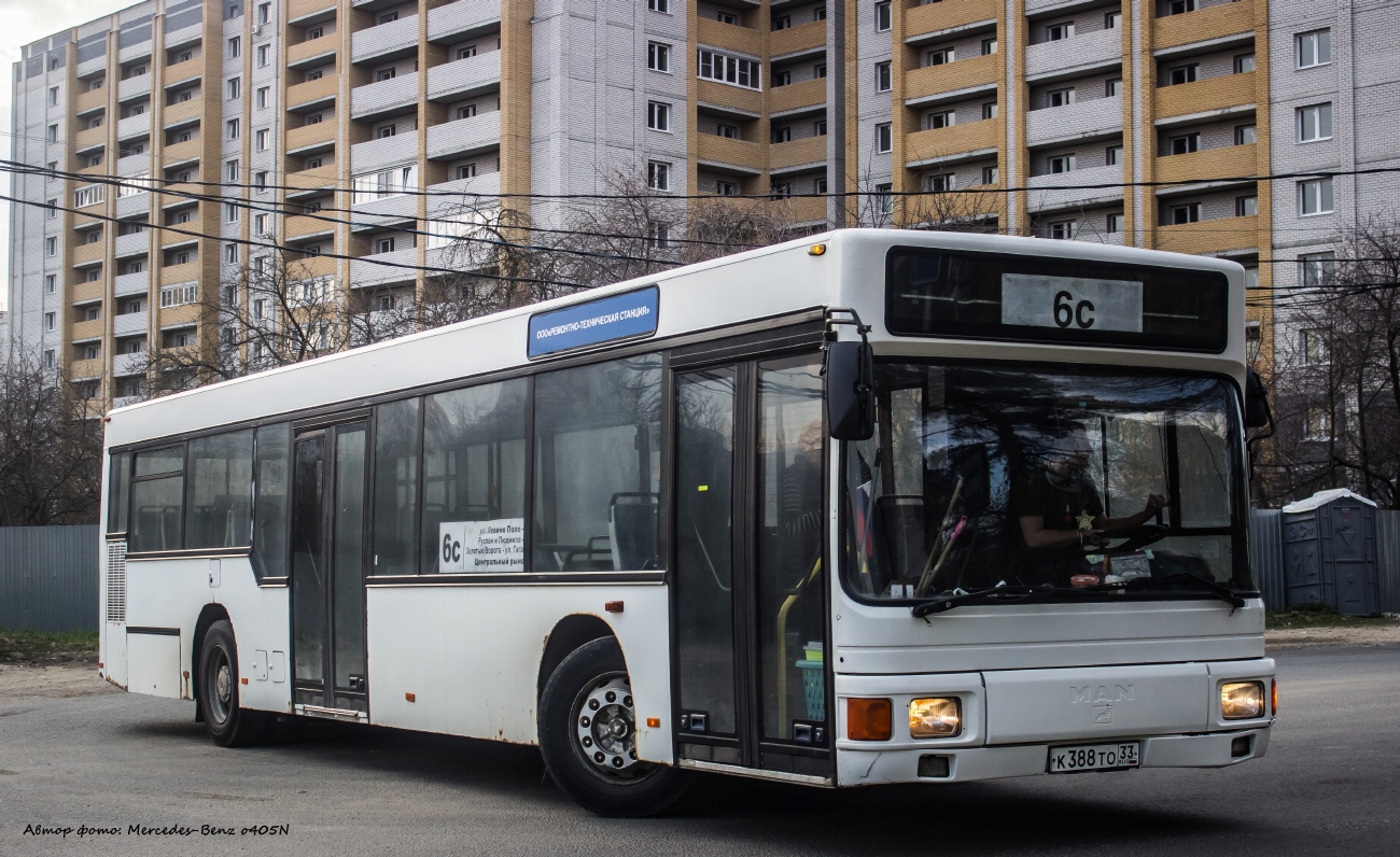 Владимирская область, MAN A10 NL**2 № К 388 ТО 33