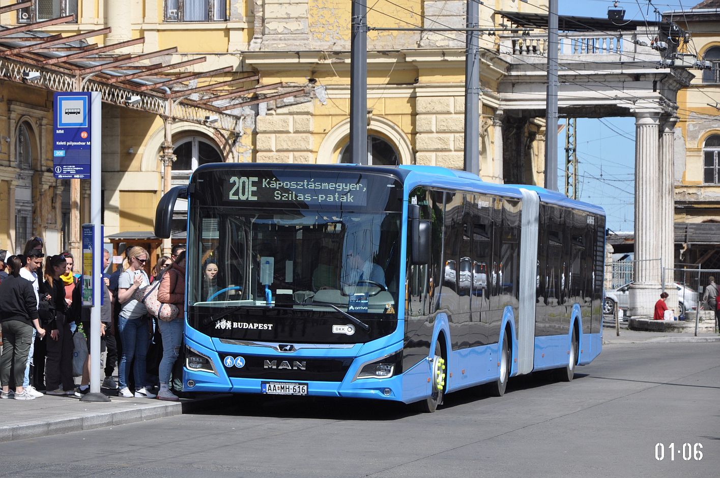 Венгрия, MAN 18C Lion's City 18 NG330 № AA MH-616