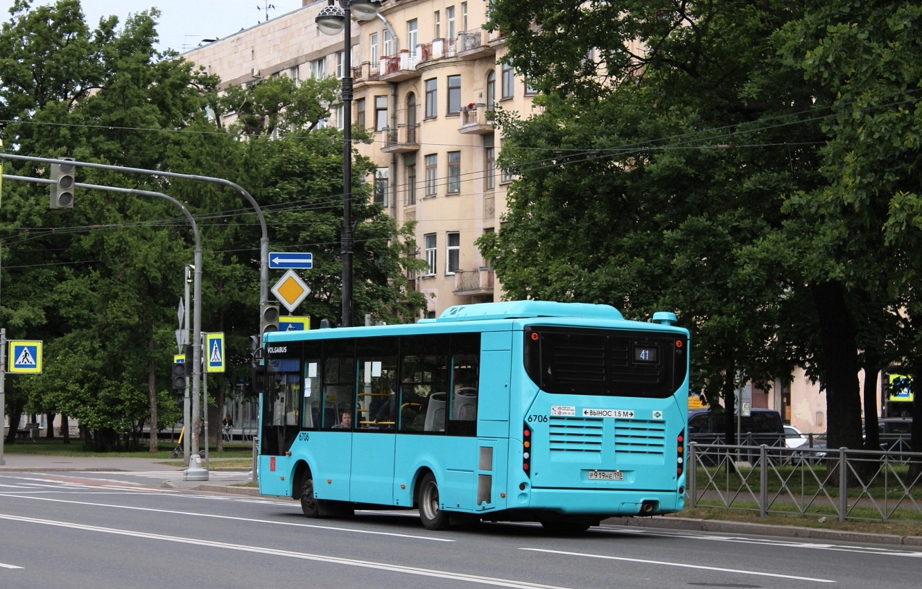 Санкт-Петербург, Volgabus-4298.G4 (LNG) № 6706