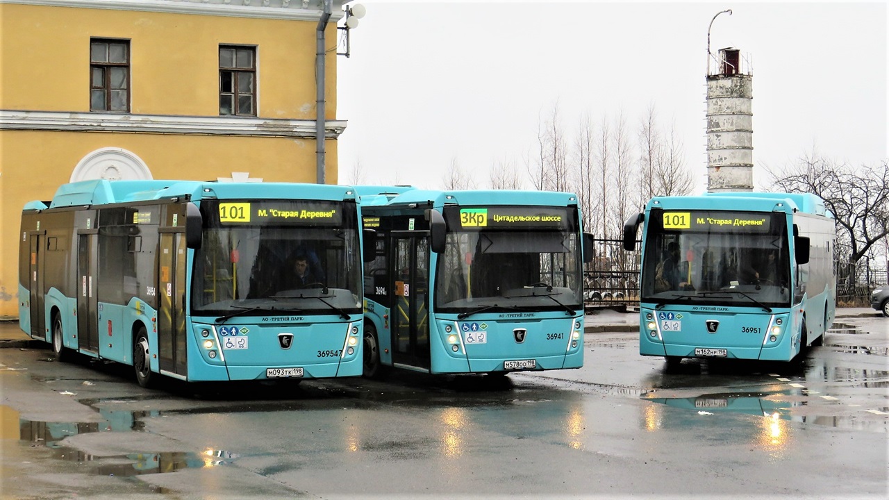 Saint Petersburg, NefAZ-5299-40-57 (CNG) № 36954; Saint Petersburg, NefAZ-5299-40-57 (CNG) № 36951