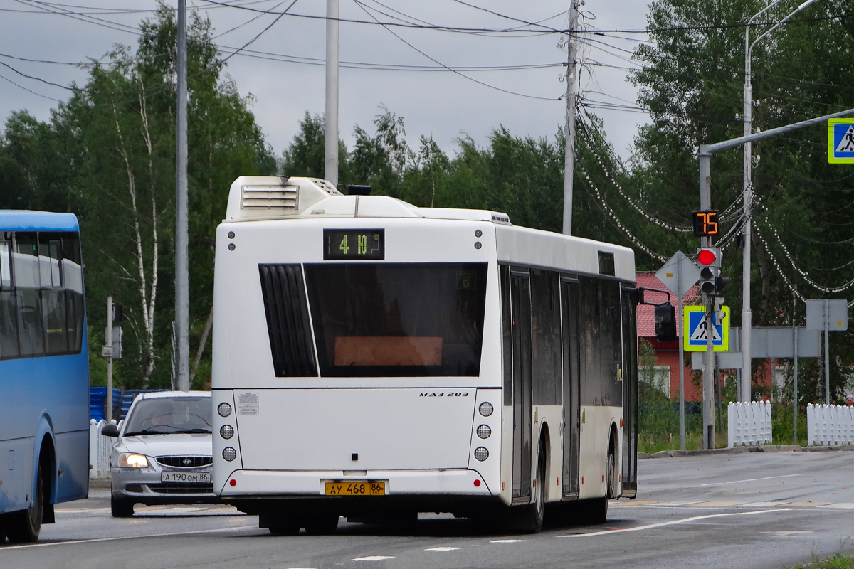 Ханты-Мансийский АО, МАЗ-203.047 № АУ 468 86