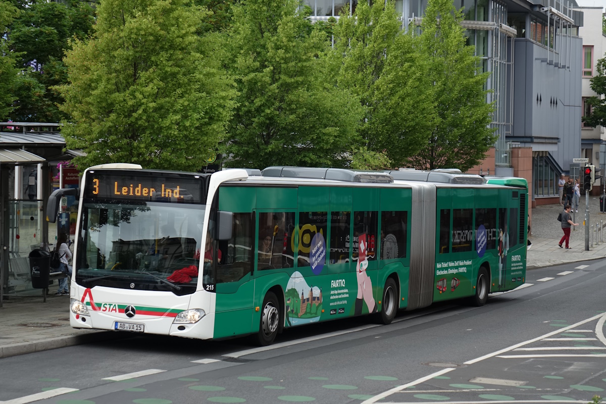 Бавария, Mercedes-Benz Citaro C2 G hybrid № 215