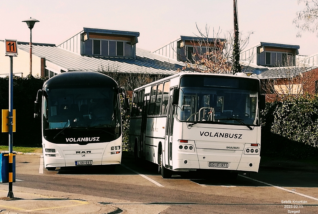Венгрия, MAN R12 Lion's Regio ÜL324 № LXN-693; Венгрия, Ikarus C56.42 № GUF-971