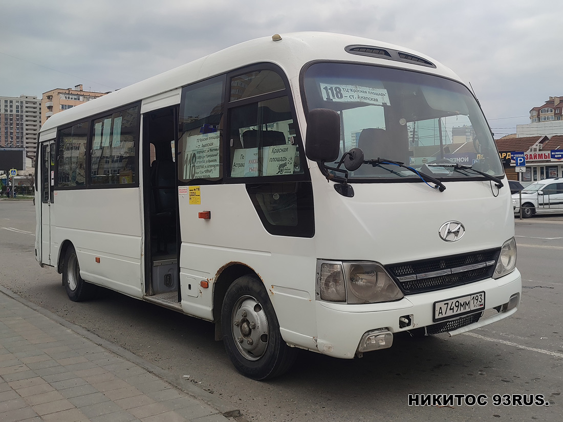 Краснодарский край, Hyundai County Kuzbass № А 749 ММ 193