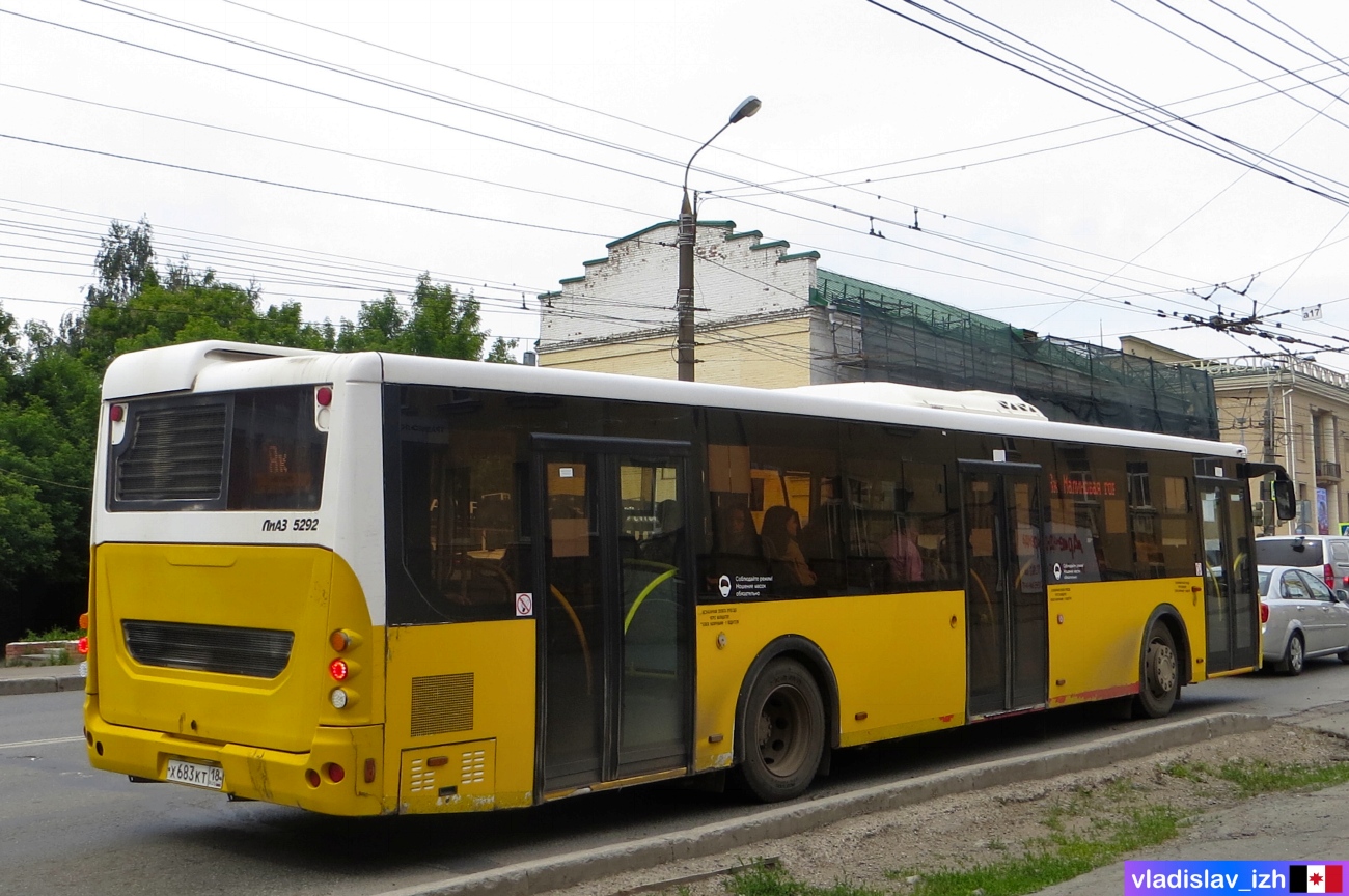 Удмуртия, ЛиАЗ-5292.65 № Х 683 КТ 18
