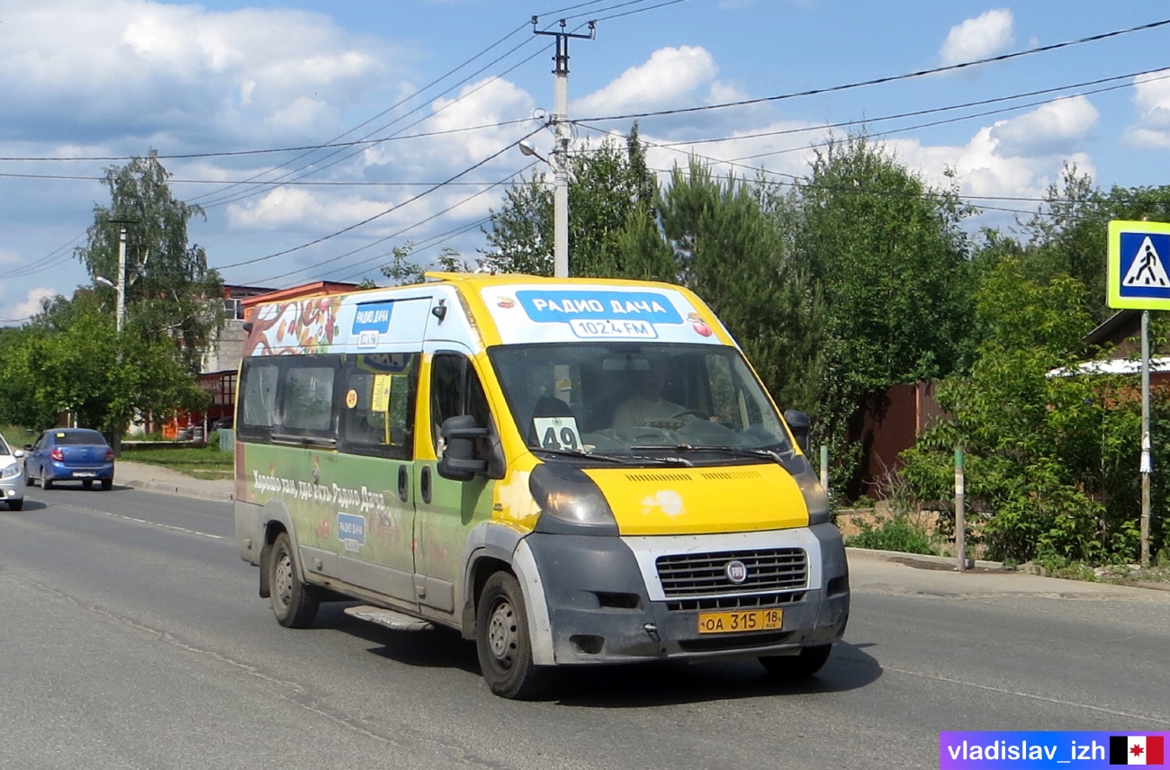 Удмуртия, Нижегородец-FST613 (FIAT Ducato) № ОА 315 18 Удмуртия, Нижегородец-FST613 (FIAT Ducato) № ОА 315 18
