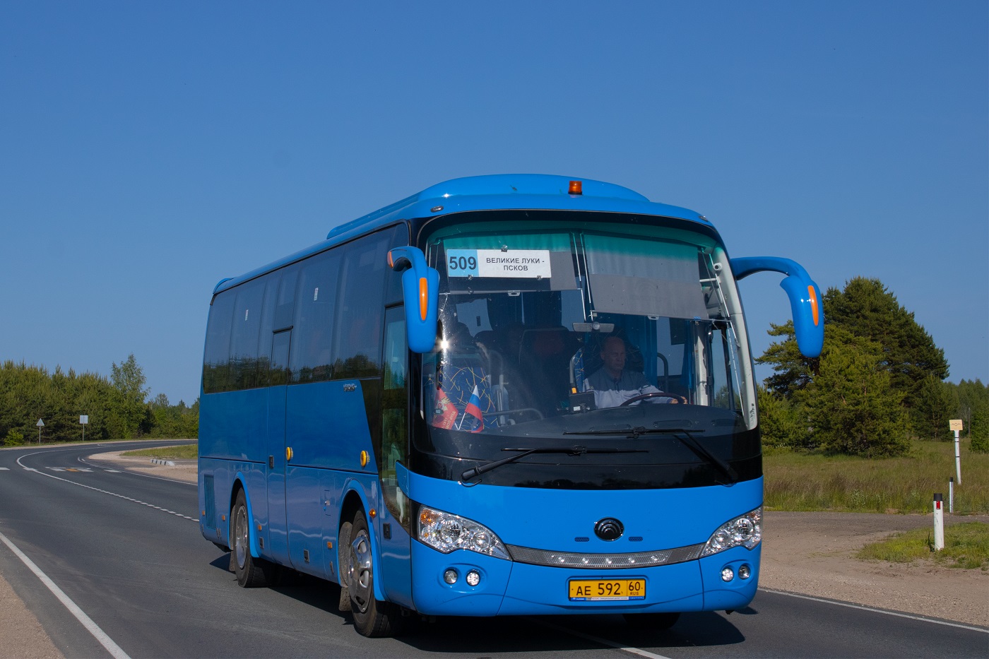 Псковская область, Yutong ZK6938HB9 № 313