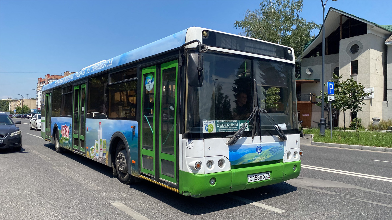 Кабардино-Балкария, ЛиАЗ-5292.21 № Е 158 КО 07