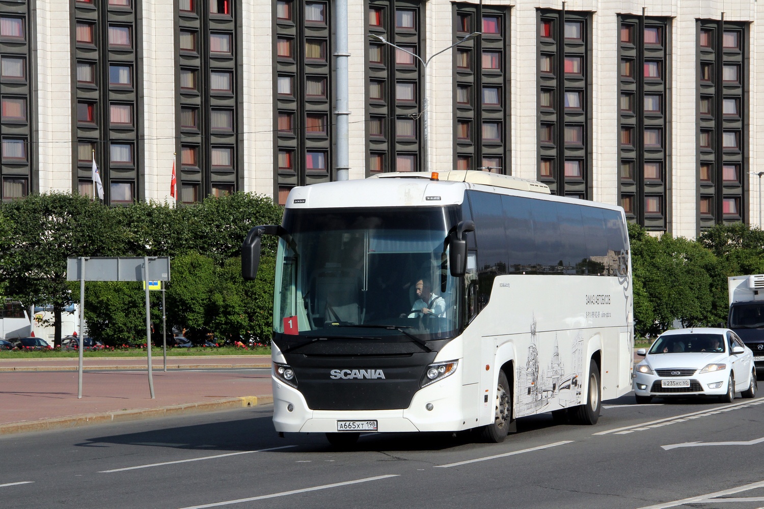 Санкт-Петербург, Scania Touring HD 12.0 № А 665 ХТ 198 Санкт-Петербург, Scania Touring HD 12.0 № А 665 ХТ 198