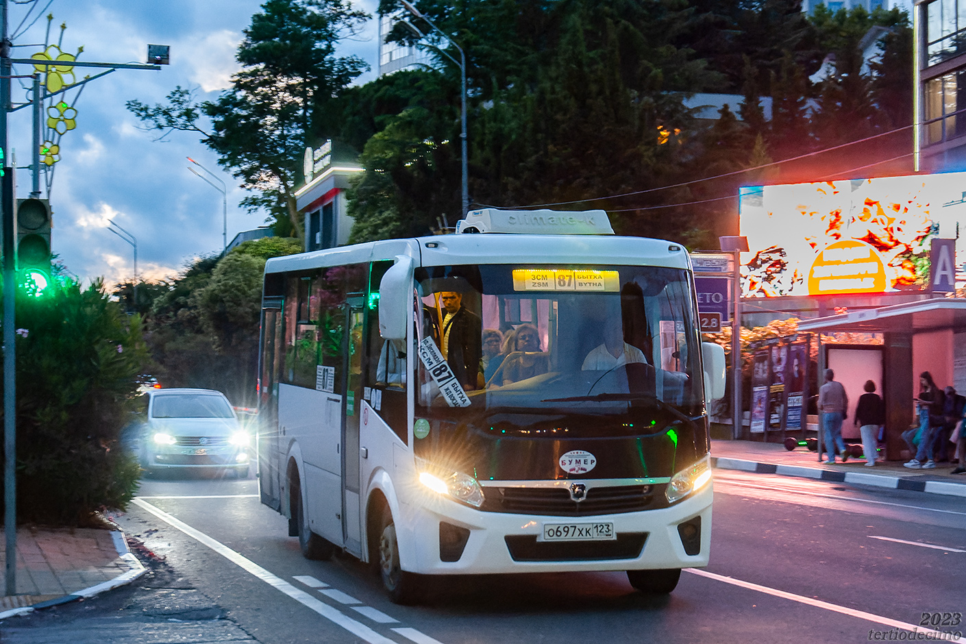 Краснодарский край, ПАЗ-320435-04 "Vector Next" № О 697 ХК 123