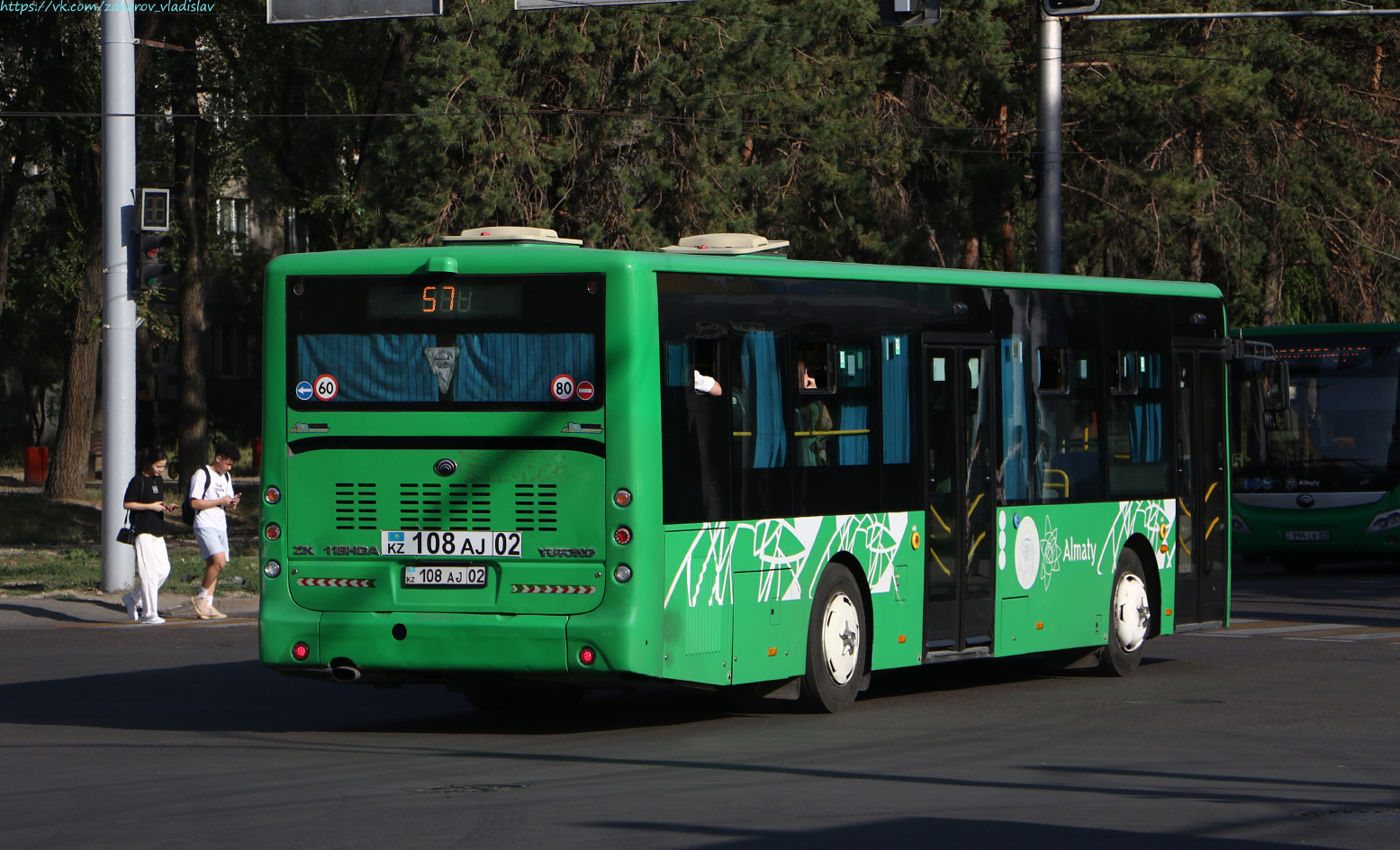 Алматы, Yutong ZK6118HGA (СарыаркаАвтоПром) № 108 AJ 02