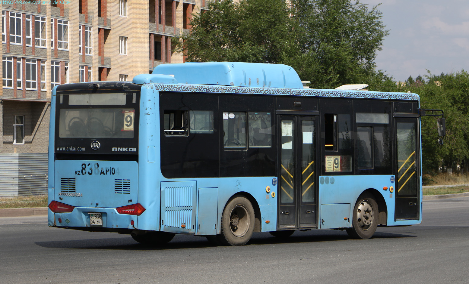 Актюбинская область, Ankai HFF6850HGQ4 (СарыаркаАвтоПром) № 838 AP 04