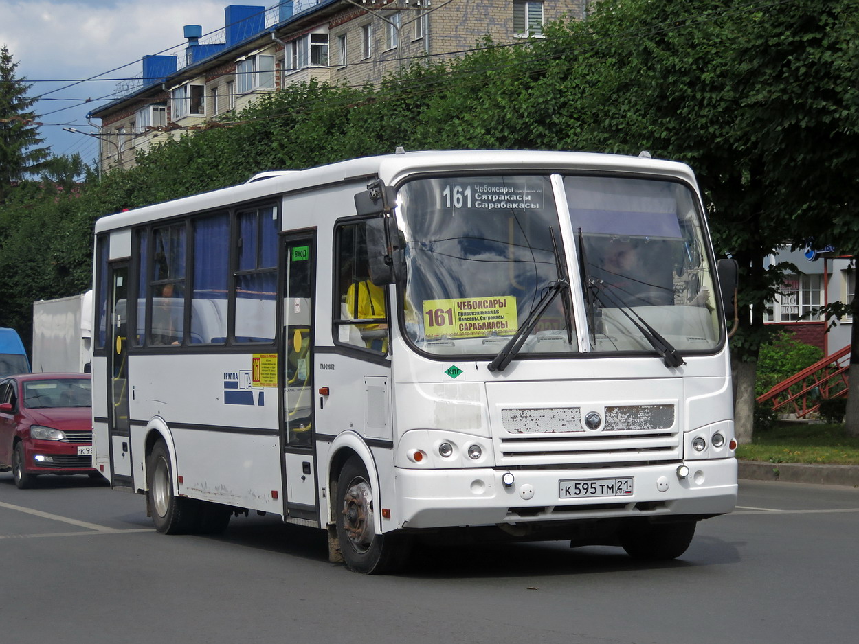 Чувашия, ПАЗ-320412-10 № К 595 ТМ 21