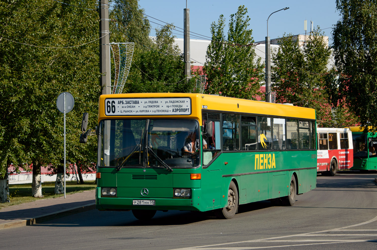 Пензенская область, Mercedes-Benz O405 № Р 281 НН 58