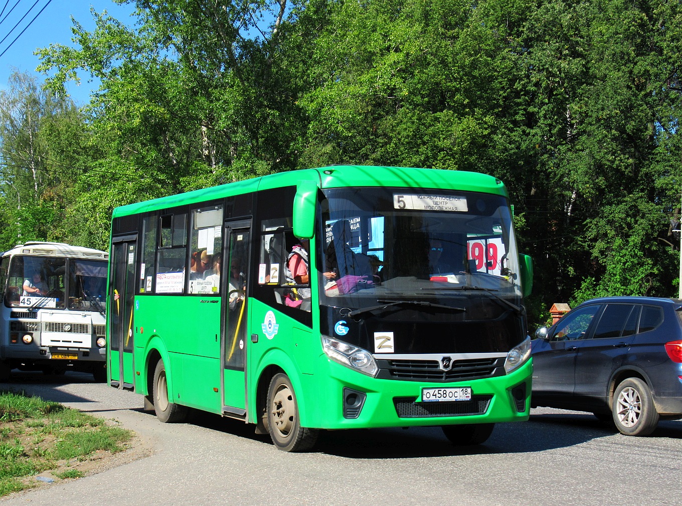 Удмуртия, ПАЗ-320435-04 "Vector Next" № О 458 ОС 18