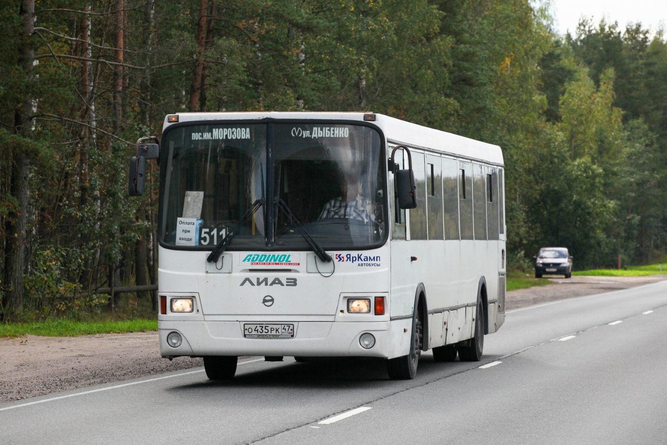 Ленинградская область, ЛиАЗ-5256.60 № О 435 РК 47