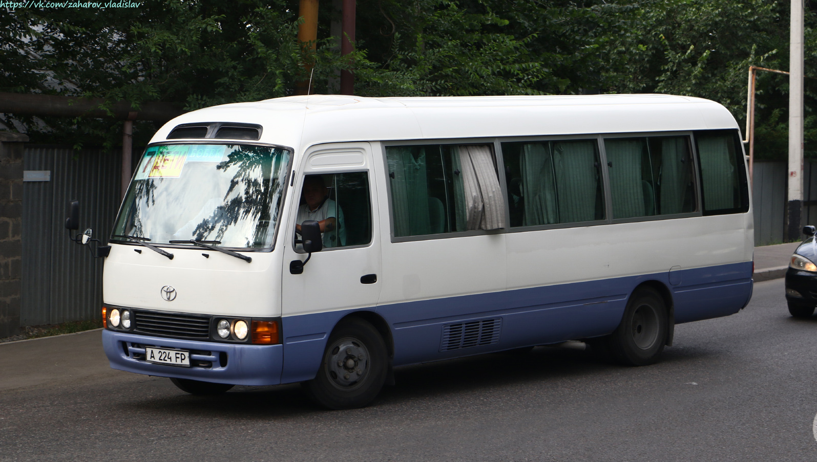 Алматы, Toyota Coaster HZB50L № A 224 FP