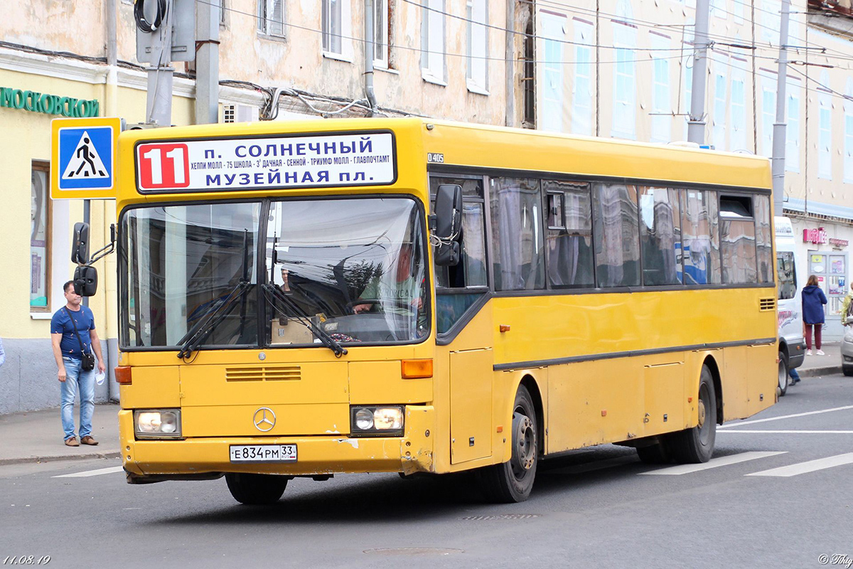 Саратовская область, Mercedes-Benz O405 № Е 834 РМ 33
