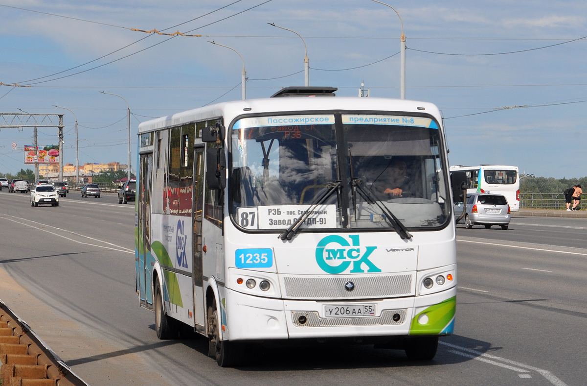 Омская область, ПАЗ-320414-04 "Вектор" (1-2) № 1235