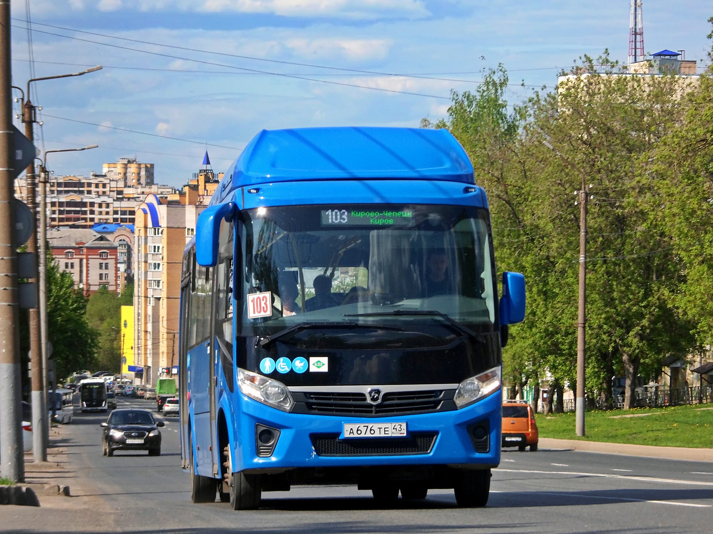 Кировская область, ПАЗ-320415-14 "Vector Next" № А 676 ТЕ 43