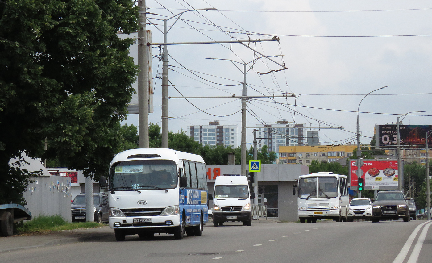 Краснодарский край, Hyundai County Kuzbass № А 212 КК 123; Краснодарский край, ПАЗ-320412-10 № АК 704 23