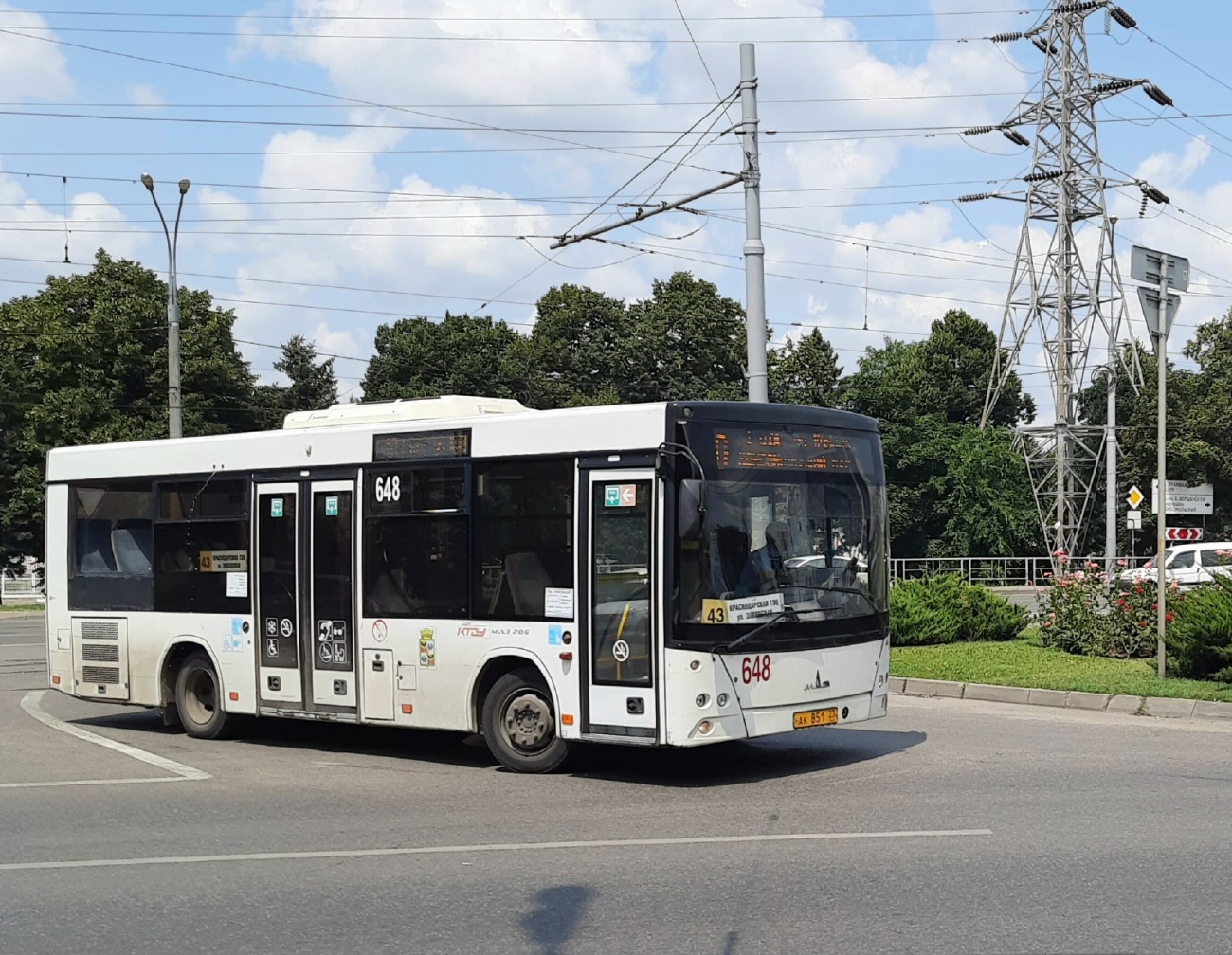 Краснодарский край, МАЗ-206.086 № 648